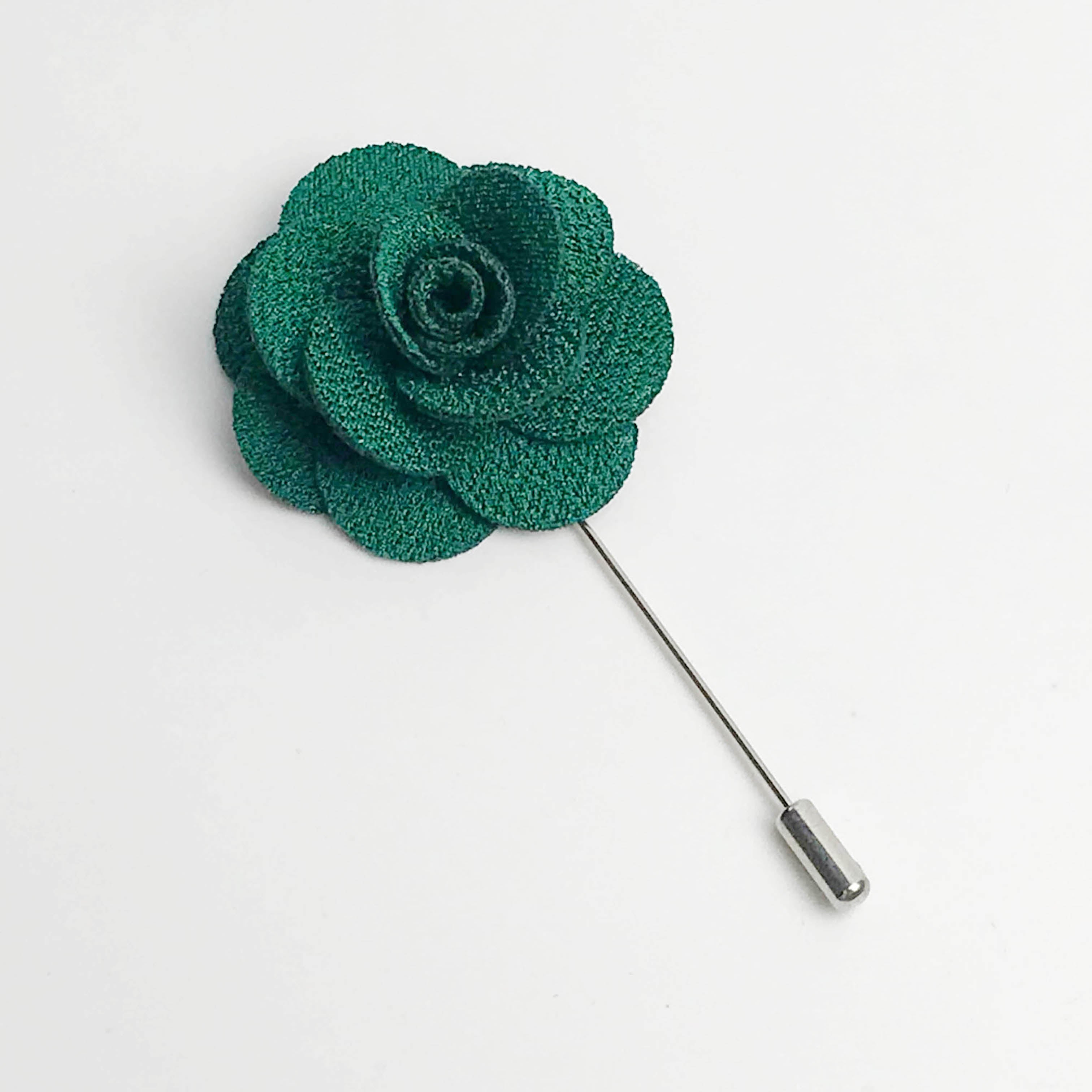 Clark Floral Lapel Pin in Green