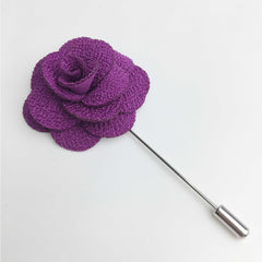 Clark Floral Lapel Pin in Purple