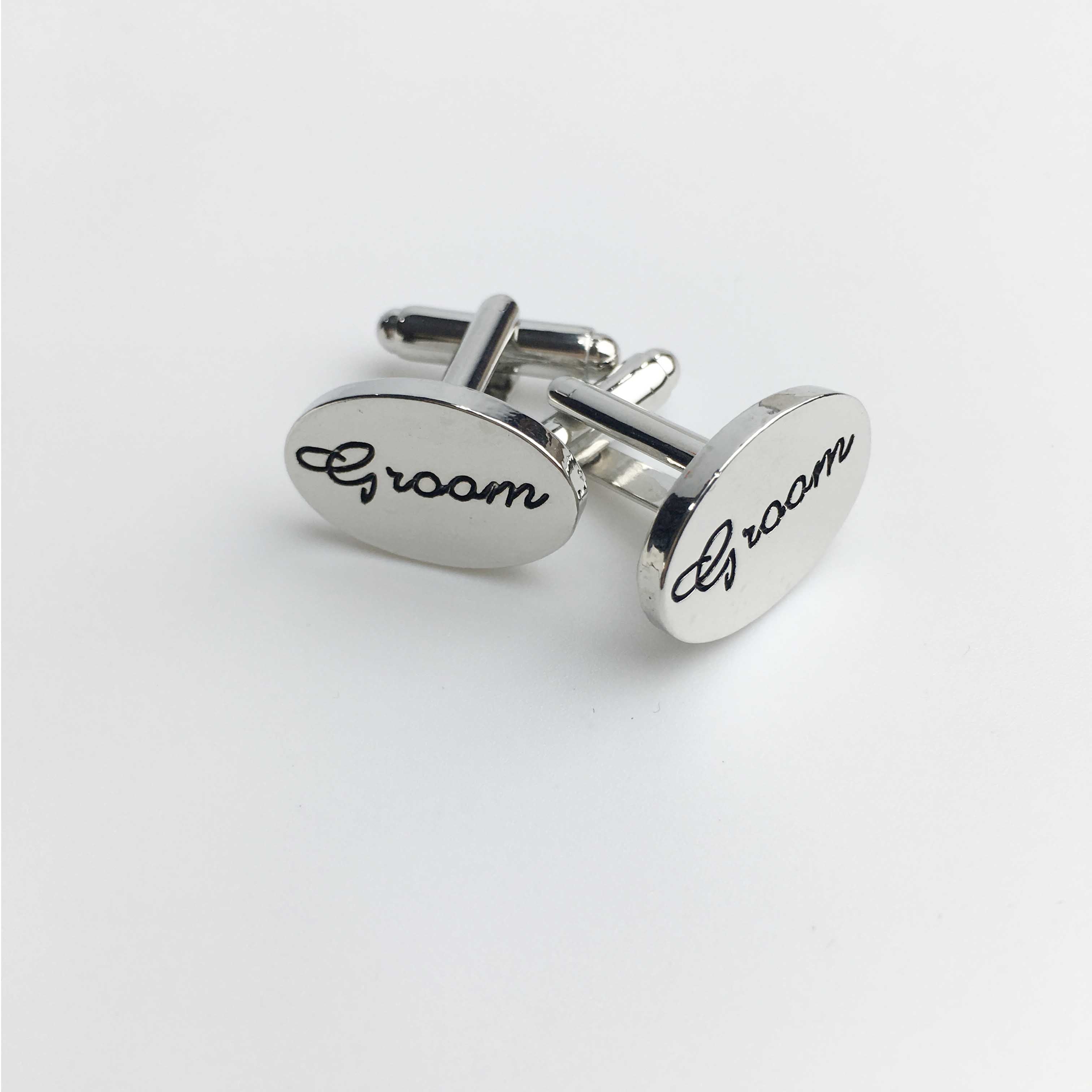 Groom Wedding Cufflinks Engraved Style