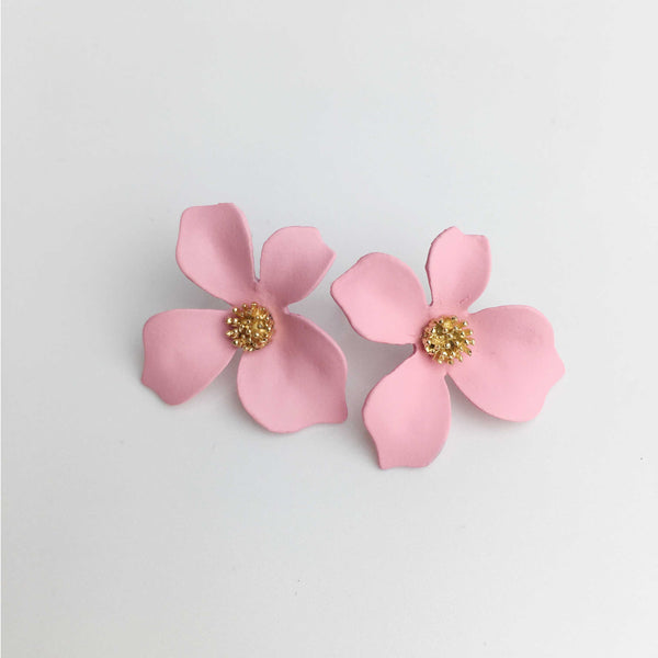 Jasmine Bridesmaids Earrings in Pink