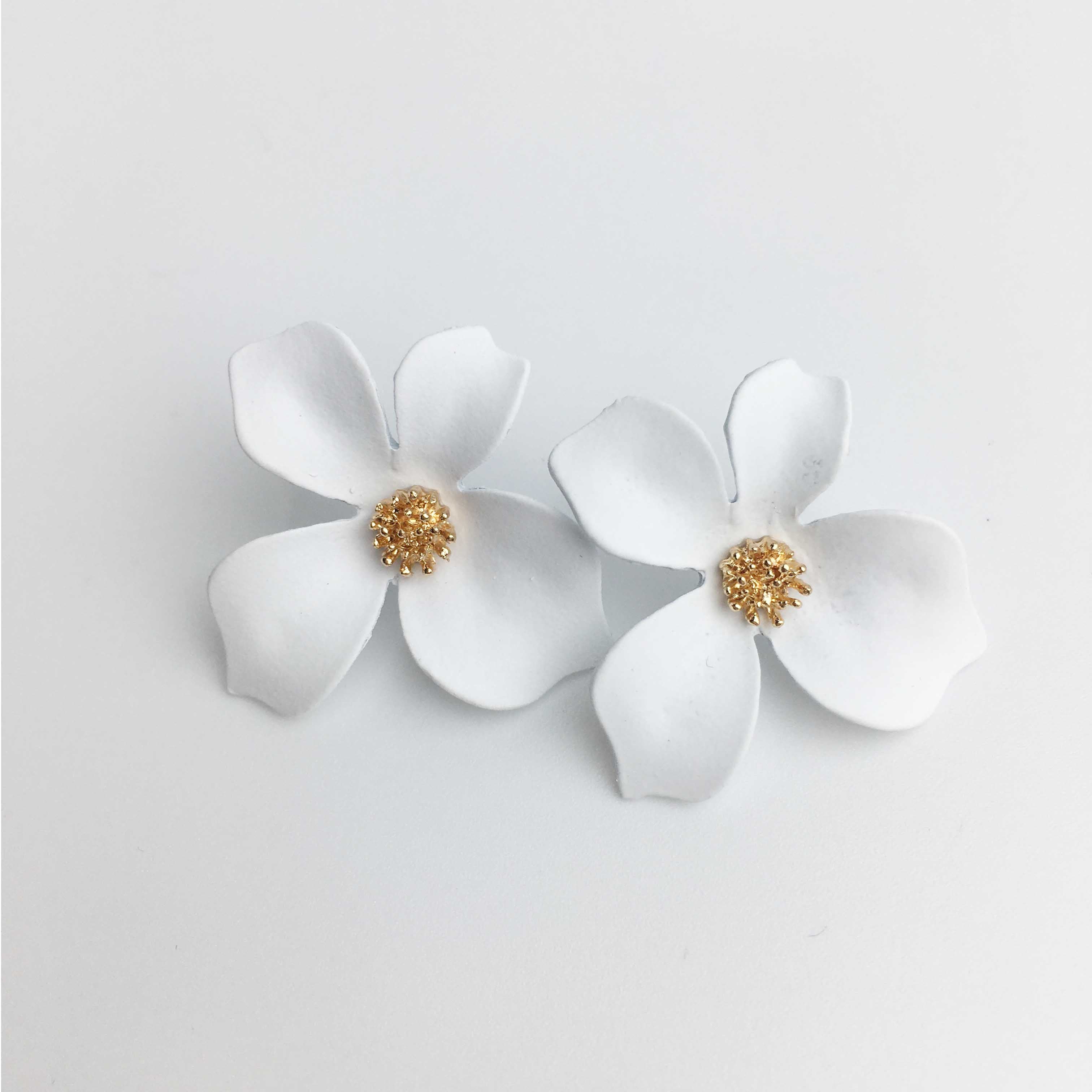 Jasmine Bridesmaids Earrings in White