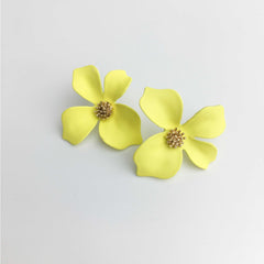 Jasmine Bridesmaids Earrings in Yellow