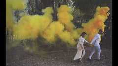 Wedding Color Smoke Bombs in Yellow